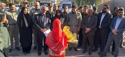 شینا انصاری وارد استان سمنان شد