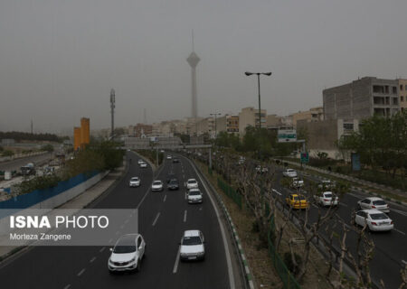 هوای تهران در آستانه شرایط نارنجی