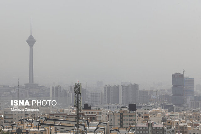 کیفیت هوا در تهران؛ ناسالم برای گروه‌های حساس