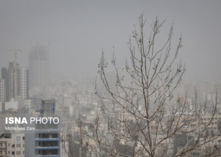 کیفیت هوای تهران در شرایط ناسالم برای گروه‌های حساس