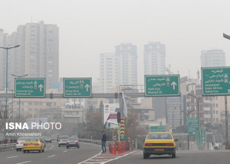 هوای تهران برای هفتمین روز متوالی دروضعیت «قرمز»