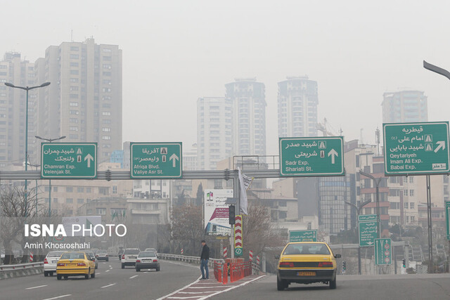 هوای تهران برای هفتمین روز متوالی دروضعیت «قرمز»