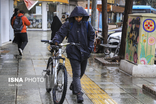 باران و باد شدید در نقاط مختلف کشور
